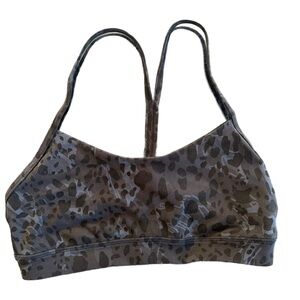 Lululemon Leopard Print Sports Bra Size 6